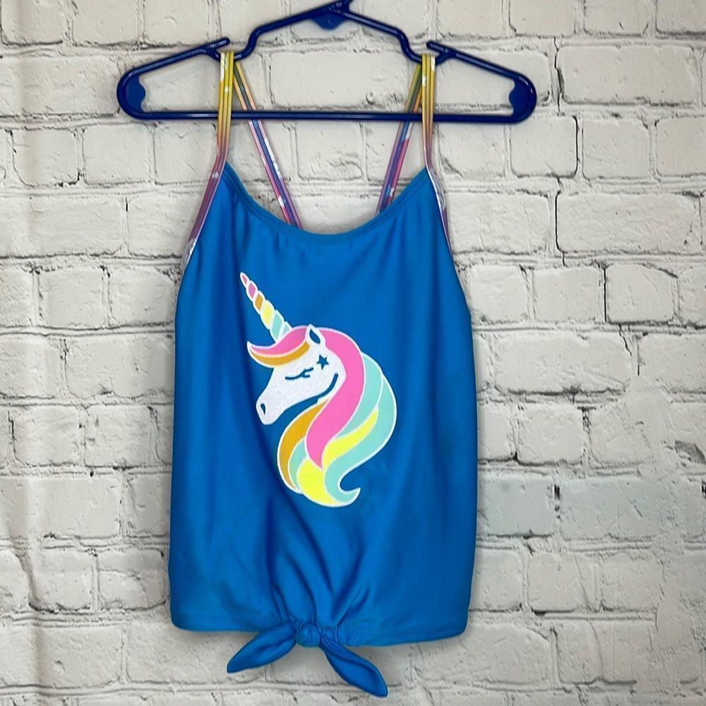 Cat & Jack Girls Unicorn Tankini, size medium, new‎ with tags